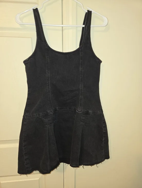 NWT VS PINK Denim Front Zip Corset Dress - Picture 5 of 7